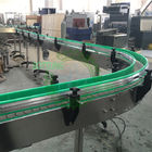 180 90 Degree Curve Plastic Slat Chain Belt Conveyor System For Bottle