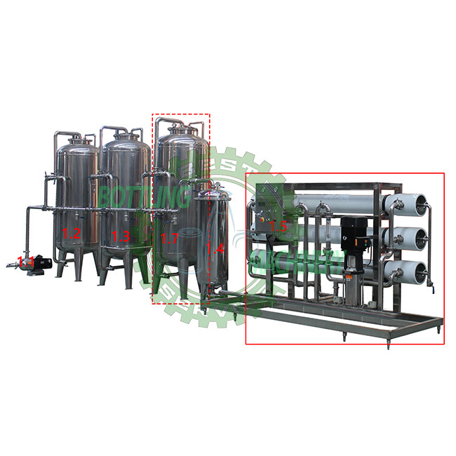6000 Liter Per Hour FRP 8040 Membrane Housing Water Purifying Machine