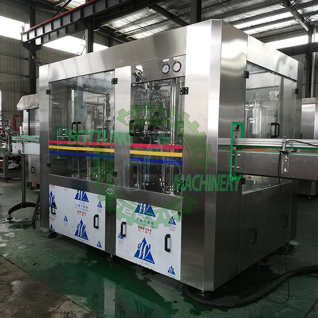 Auto Carbonated Soft Gas Soda Drink Tin / Aluminum Cans Filling Machine