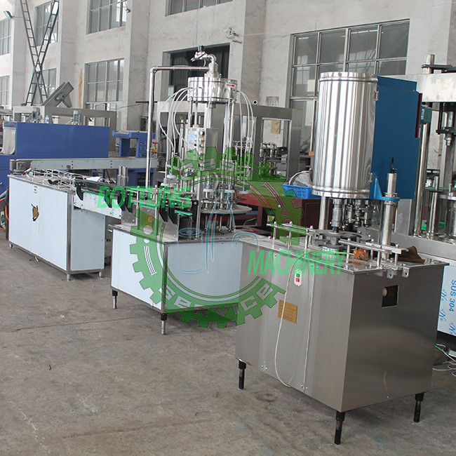 12-1 1500CPH Linear Non-Gas Tea Milk PET Cans Filling Machine