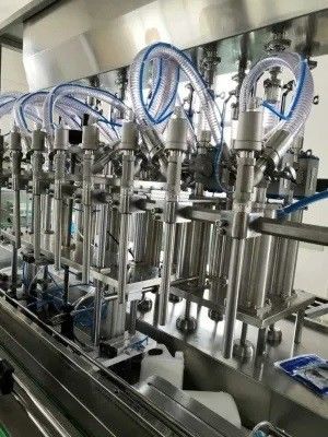 Shampoo Automatic Bottle Filling And Capping Machine 10 Nozzle