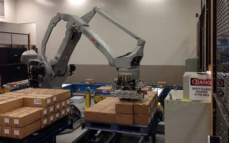 Food Box Automated Palletizer Systems Medical Textiles