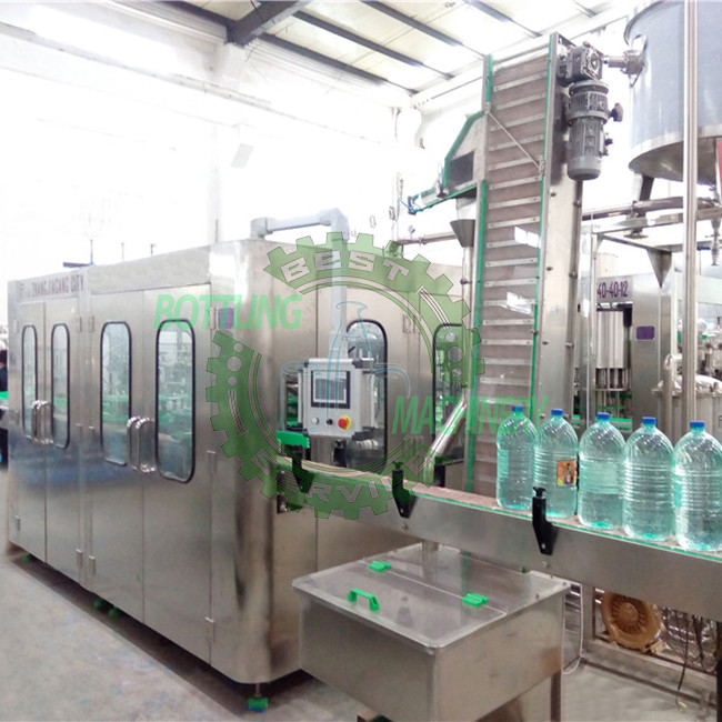 5000-5500BPH 32-32-8 3-10L Drinkable Water Auto Bottle Filling Machine