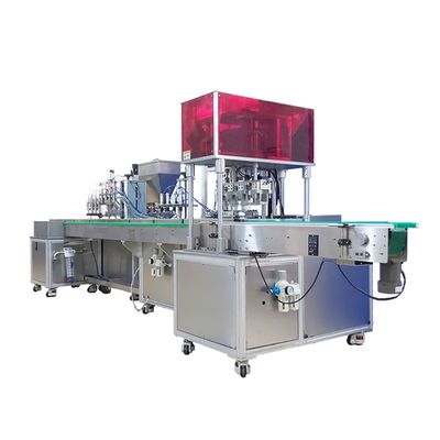 Multi Head Cosmetic Filling Machine 20-50BPM Bottle Filling Capping Machine