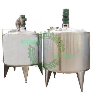 Steam Heat Mixing Tank With Motor Stirrer For Carbonated Drink Filling Line
